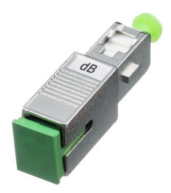 Optical attenuator: 12 dB with SC/APC connectors