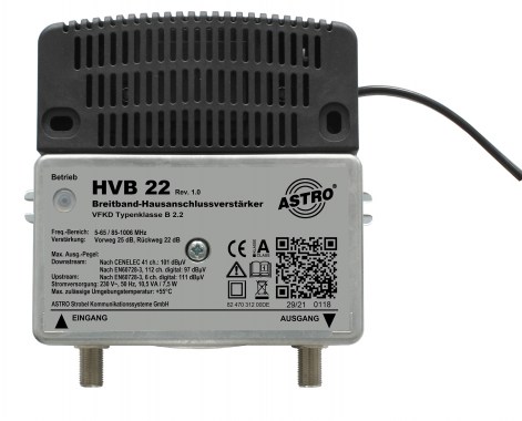 HVB 22 Universal broadband amplifier