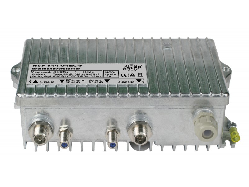 Produktabbildung HVF V44 G IEC-FF, Ferngespeister Breitbandverstärker