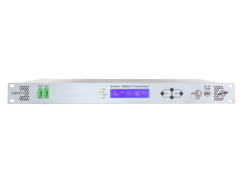 Product: OEMTX-1550-07 AC, Externally modulated optical transmitter