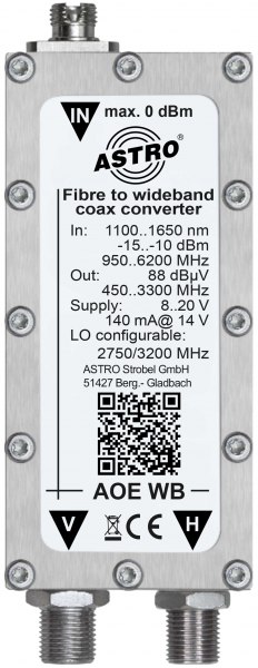 Optik nach Koax Wideband Wandler