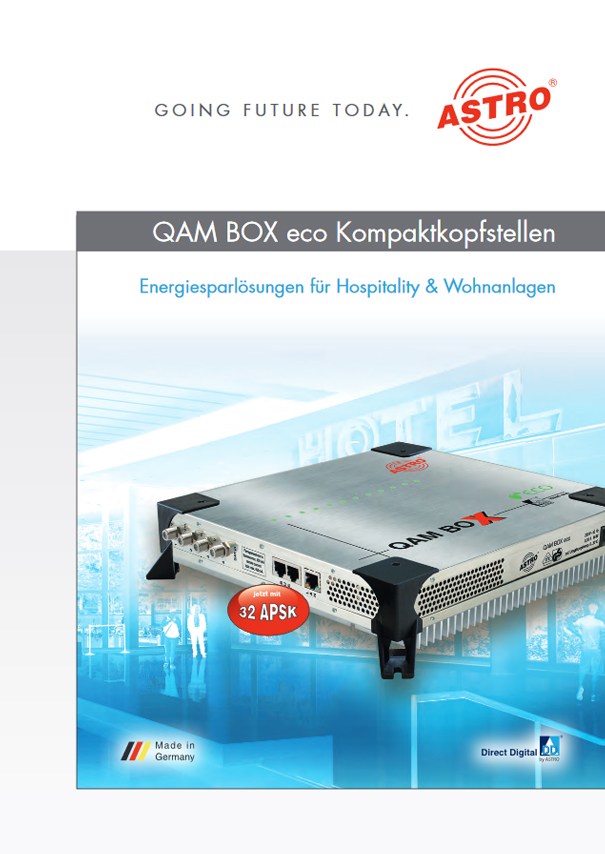 QAM BOX eco die Kompaktkopfstelle für den Hospitality-Bereich