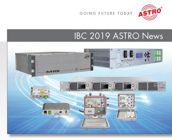  IBC 2019 ASTRO News