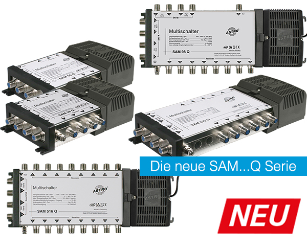 Die neuen 22 kHz Multischalter von ASTRO 