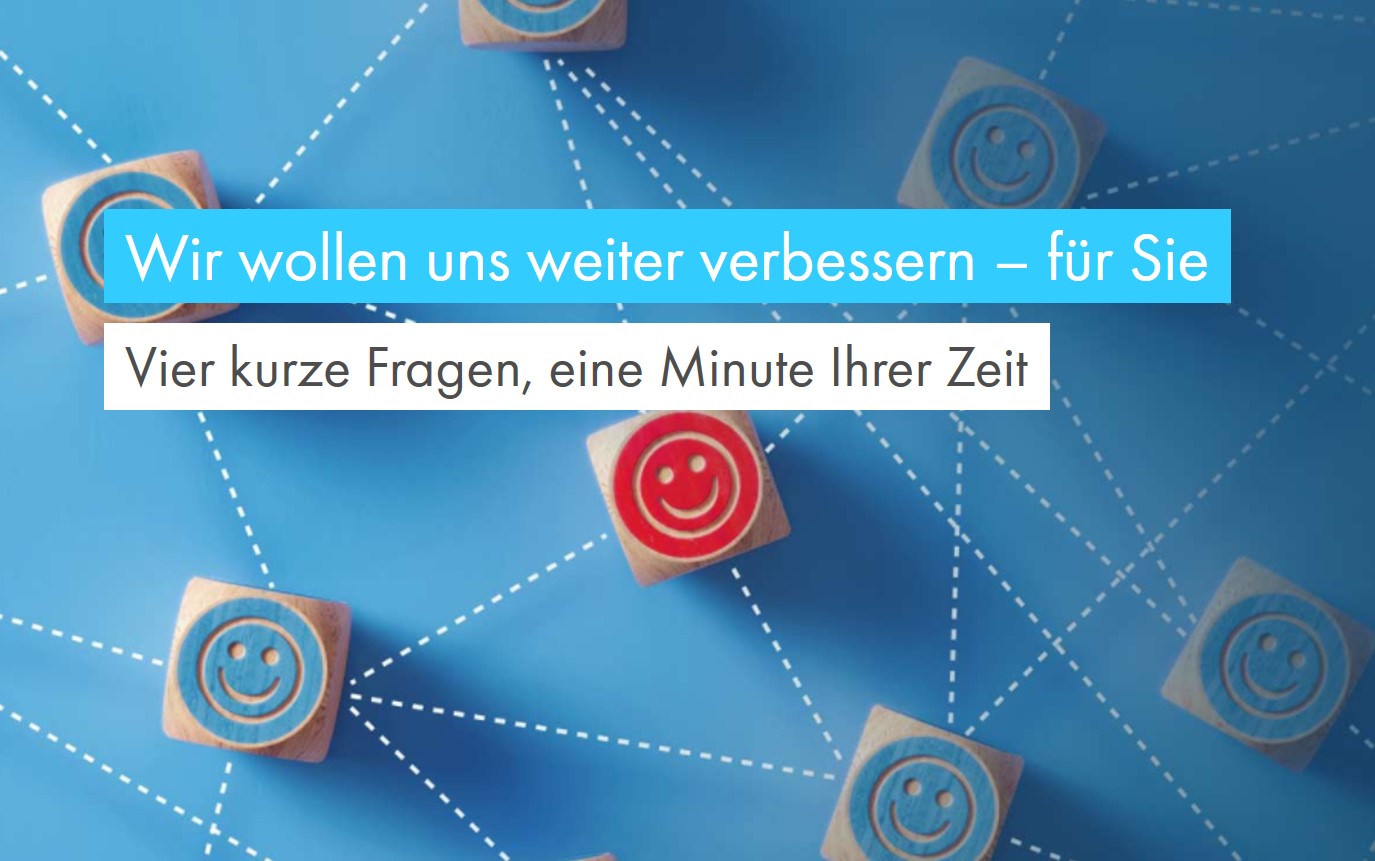 Website Umfrage zur Optimierung des Kundenerlebnisses