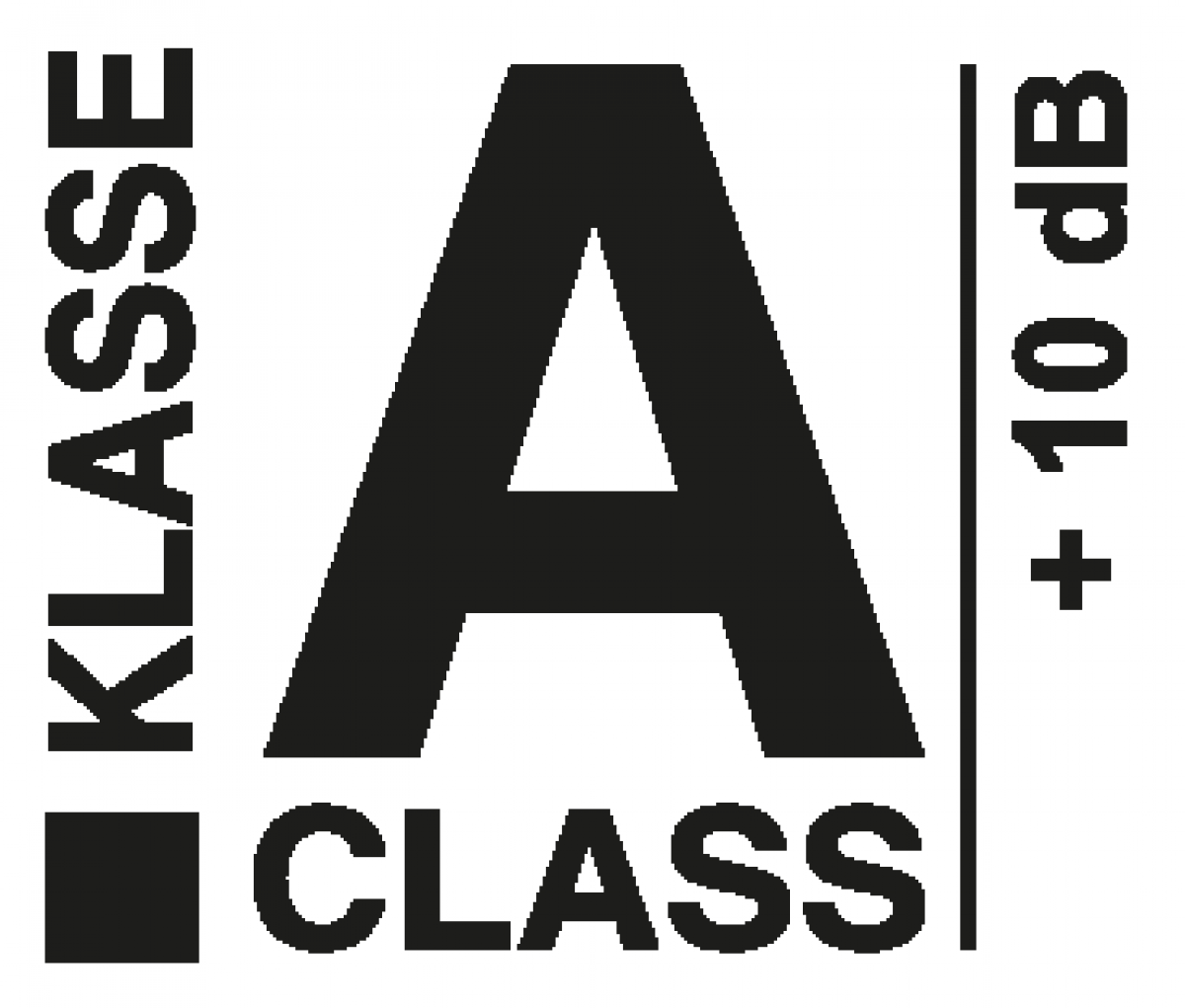Klasse A plus 10 dB Logo