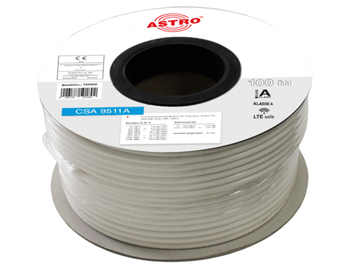 Product: CSA 9511A/100, House installation cable for terrestrial, cable TV and SAT