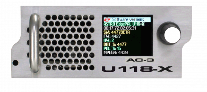 Produktabbildung U 118-X (AC3), Signalumsetzer IP in PAL / NTSC