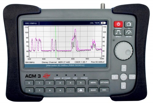 Universales Antennenmessgerät für DVB-S2 / -T2 / -C Eingangssignale