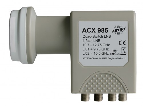 Product: ACX 985, Quatro universal feed with integrated multiswitch