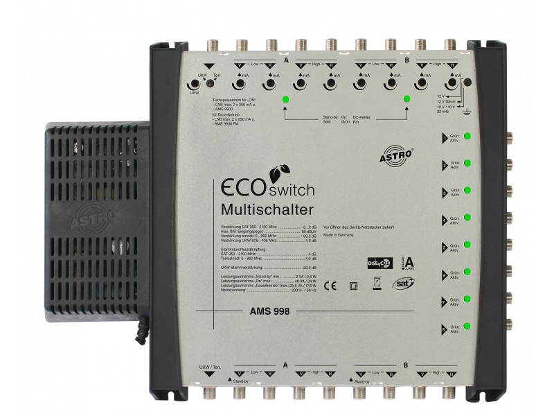 Product: AMS 998 ECOswitch, Premium cascade base unit