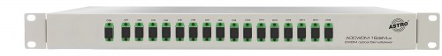 Optical multiplexer, 16x, CWDM wavelength on request, optical connectors: SC/APC, single mode fibre, 19"-1RU