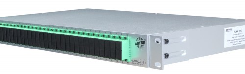 Optical splitter, 1 x 64, SC/APC, 19"-1HU