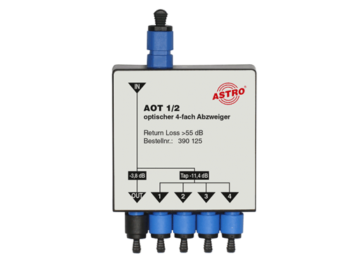 Produktabbildung AOT 1/2, Optischer 4-fach Tap