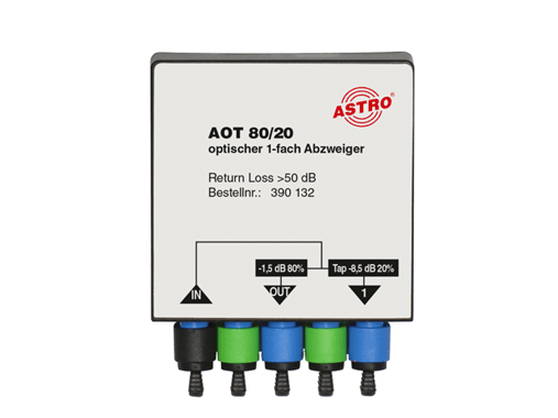 Product: AOT 80/20, Optical 2-way splitter 