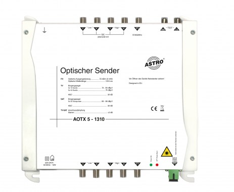 Produktabbildung AOTX 5-1310, Optischer SAT-ZF Sender 1310 nm