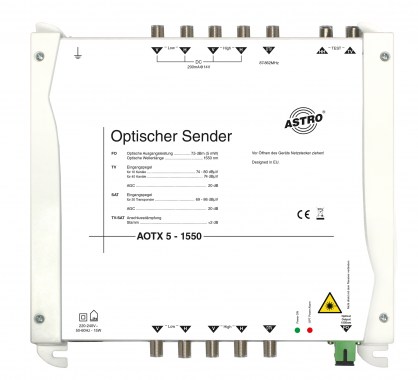 Produktabbildung AOTX 5-1550, Optischer SAT-ZF Sender 1550 nm