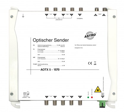 Produktabbildung AOTX 5-1570, Optischer SAT-ZF Sender 1570 nm