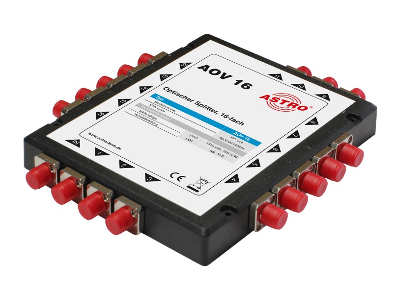 Product: AOV 16, Optical 16-way splitter