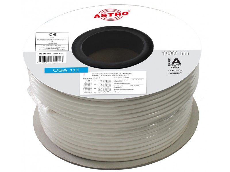 Product: CSA 111/100, House installation cable for terrestrial, cable TV and SAT