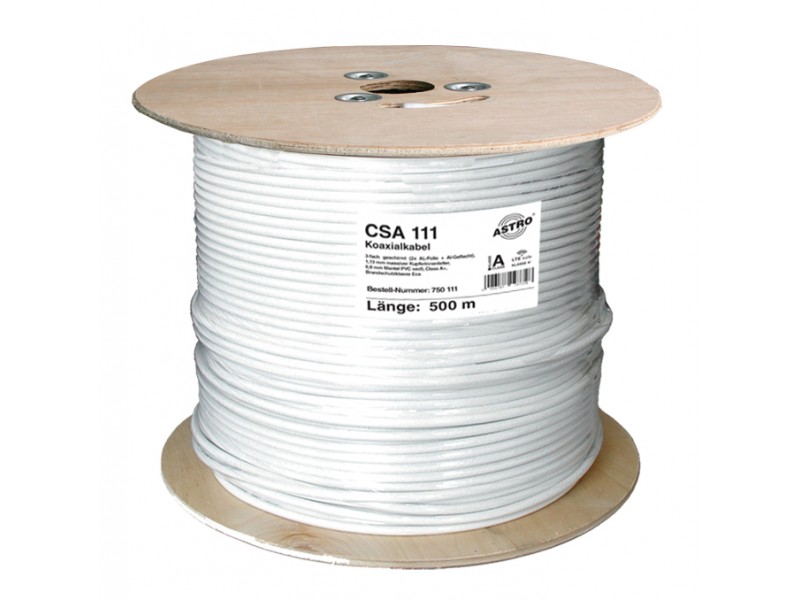 Product: CSA 111/500, House installation cable for terrestrial, cable TV and SAT