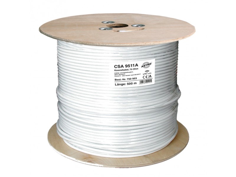 Product: CSA 9511A/500, House installation cable for terrestrial, cable TV and SAT