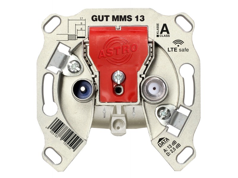 Product: GUT MMS 13, Modem trunkline wall outlet