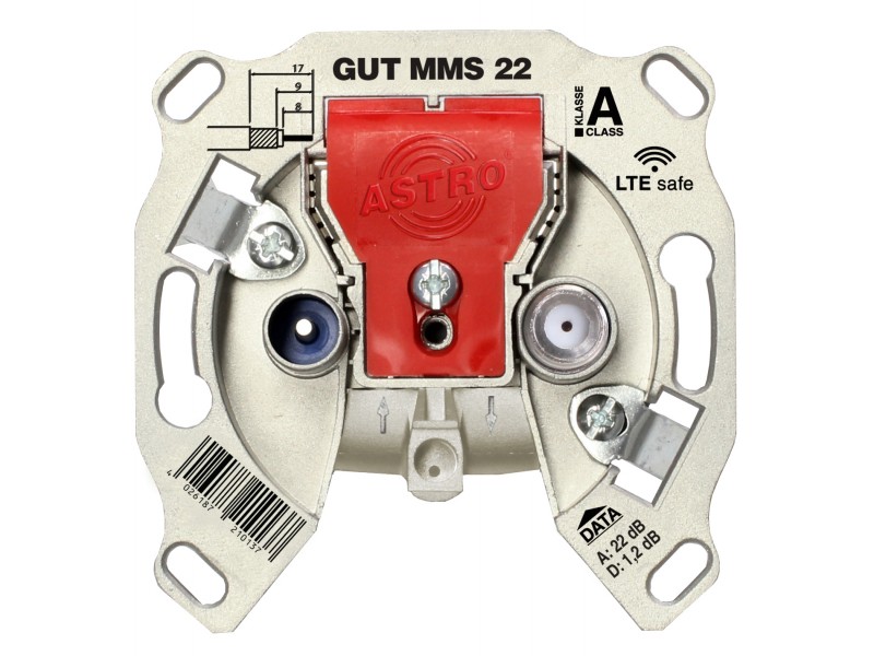 Product: GUT MMS 22, Modem trunkline wall outlet