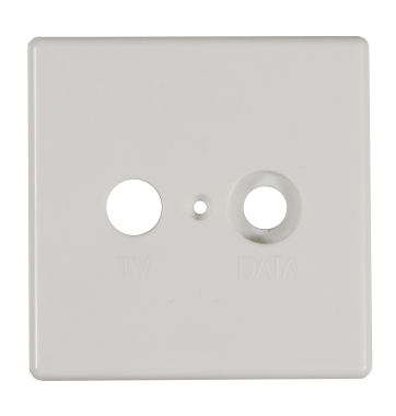 Product: GUZ 420, Cover plate for 2 connector wall outlet