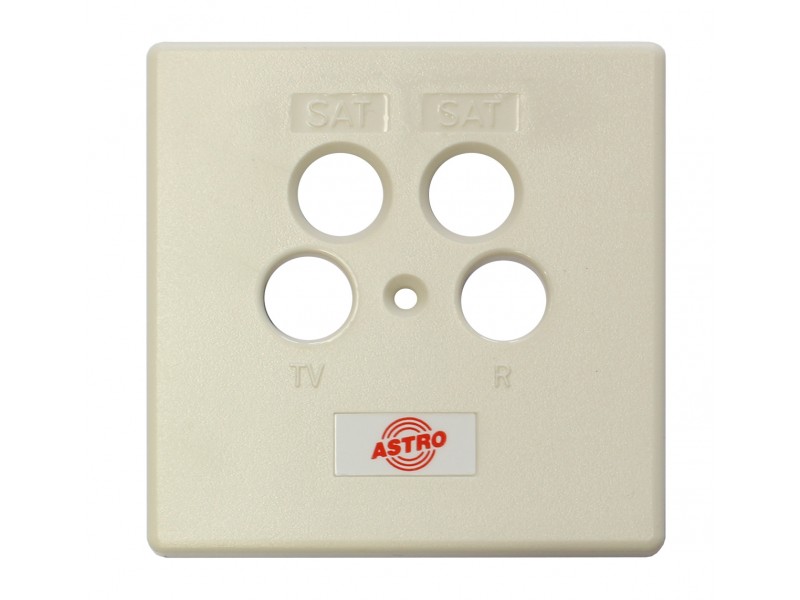Product: GUZ 44, Cover plate for 4 connector wall outlet 