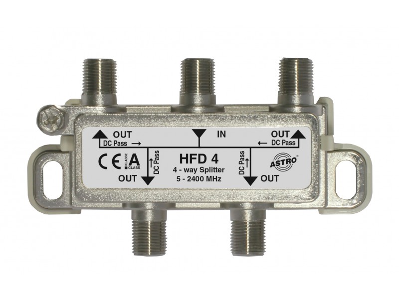 Produktabbildung HFD 4, 4-fach Verteiler für SAT und BK