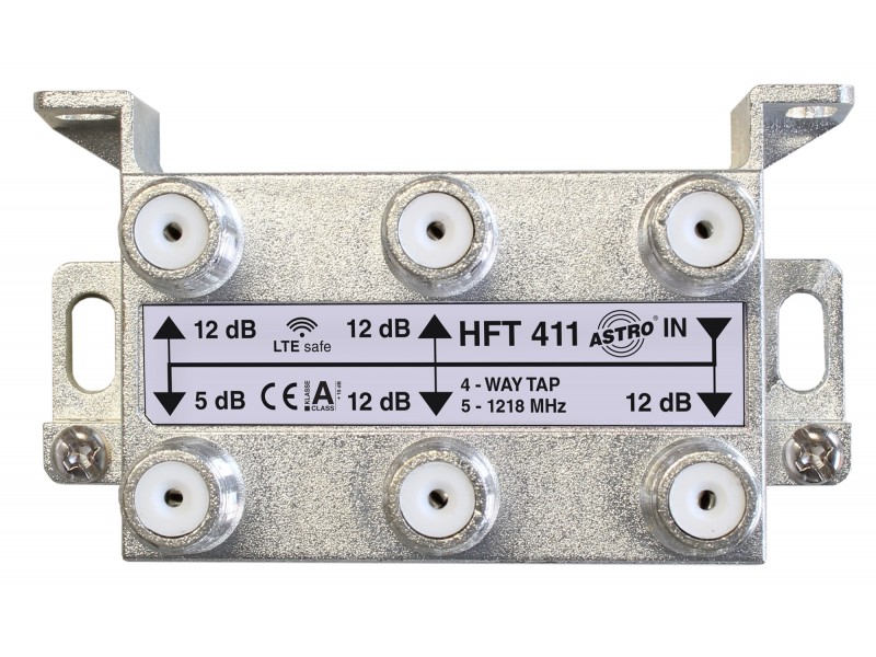 Product: HFT 411, Symmetrical 4-way splitter