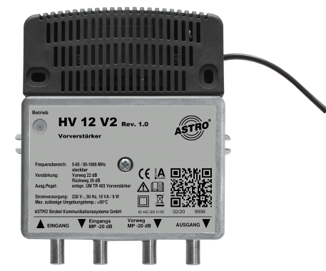 Broadband cascade preamplifier