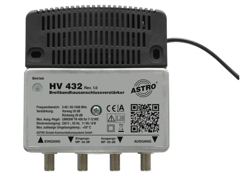 Produktabbildung HV 432, Universeller Breitbandverstärker