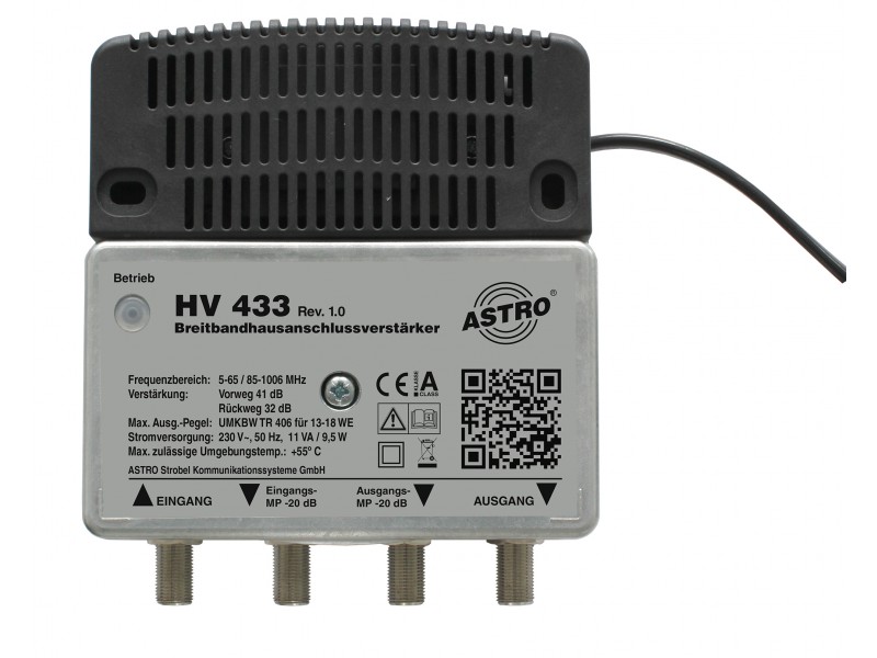 Product: HV 433, Universal broadband amplifier
