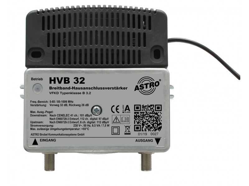 Product: HVB 32, Universal broadband amplifier
