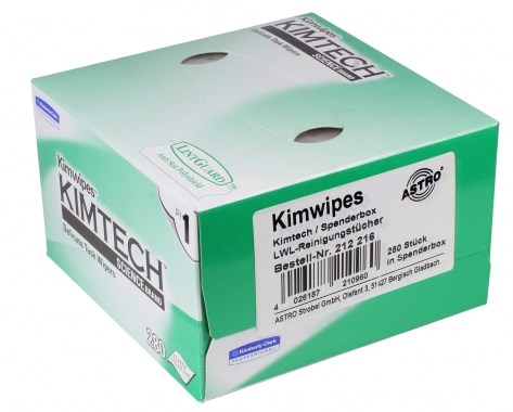 Kimwipes, lintfree fiber optic cleaning wipes