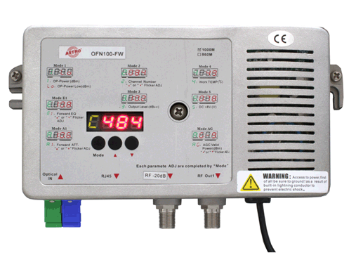 Produktabbildung OFN100-FW, Optischer CATV Node mit WDM Passthrough