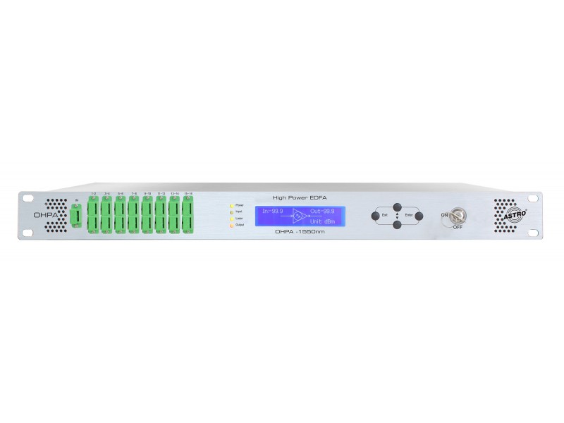 Product: OHPA-1617 AC, Optical high power amplifier 16 x 17 dBm