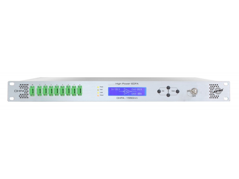 Product: OHPA-08200 AC, Optical high power amplifier 8 x 20 dBm