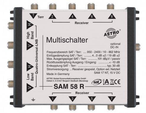 Product: SAM 58 R, Compact standalone multi-switch