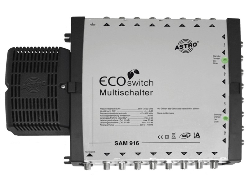 Product: SAM 916 ECOswitch, Budget-priced multiswitch