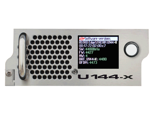 Product: U 144-X, DVB-S2 to IP streamer