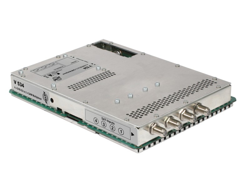 Product: V 534, Signal converters 4 x DVB-S2 into 2 x 1 QAM