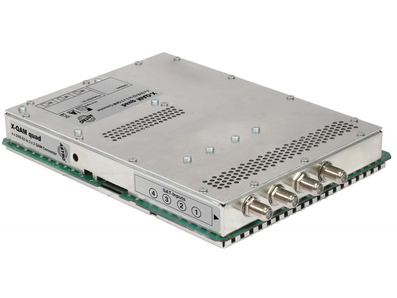 Product: X-QAM quad, Signal converter 4 x DVB-S2 into 2 x 2 QAM